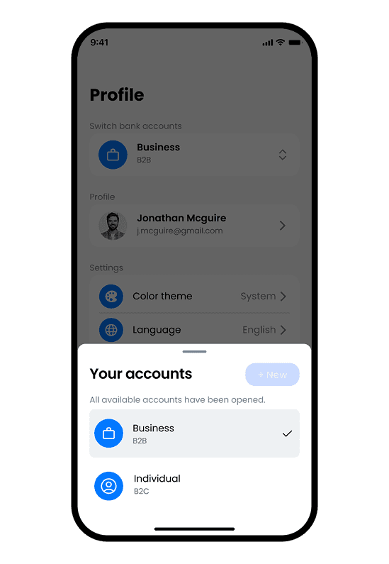 Seamless Switching Between Private and Business Accounts: